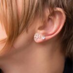 Brinco De Prata 925 Árvore Da Vida Zircônias 1 cm - Imagem 2