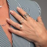 Anel De Prata 925 Coração Vazado Cravejado Com Zircônias Branca - Imagem 3