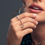 Anel De Prata 925 Coração Vazado - Imagem 3