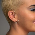 Brinco De Prata 925 Gancho Ponto De Luz Zircônia Cristal 2,5cm - Imagem 2