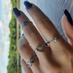 Anel De Prata 925 Três Corações Ligados - Imagem 2