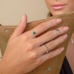 Anel De Prata 925 Baby Love Zircônia Verde - Imagem 3