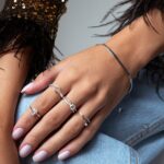 Anel De Prata 925 Solitário Aro Duplo Trançado - Imagem 2