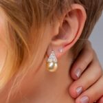 Brinco De Prata 925 Lady Day Pérola Com Zircônias 2,0 cm - Imagem 2