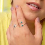 Anel De Prata 925 Lua Com Bordas Trabalhadas - Imagem 3