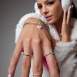 Anel De Prata 925 Solitário Colorido Zircônia Turmalina Paraíba - Imagem 2