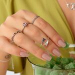 Anel De Prata 925 Zircônia Rosa Oval - Imagem 2