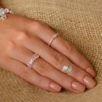 Anel De Prata 925 Zircônia Redonda Rosa Bebê Aro Colorido - Imagem 2