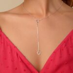 Colar De Prata 925 Gravatinha Corações 52 cm - Imagem 3