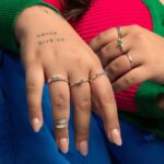 Anel De Prata 925 Aro Duplo Love Zircônias Coloridas - Imagem 2