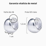 Brinco De Prata 925 Argola Lisa Pequena 1,2 Cm - Imagem 3