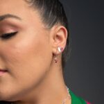 Brinco De Prata 925 Folhinha Texturizada Pequena 1 Cm - Imagem 2