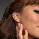 Brinco De Prata 925 Ear Cuff Bolinhas Com Zircônias Branca 2,2 cm - Imagem 2