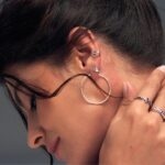 Brinco de prata 925 argola redonda fio torcido 3,4 cm - Imagem 2