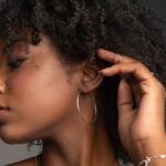 Brinco de prata 925 argola fio redondo liso 5,5 cm - Imagem 3