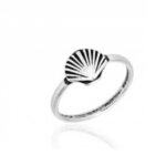 Anel De Prata 925 Ponta De Dedo Concha