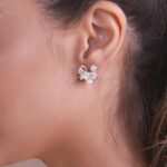 Brinco De Prata 925 Lacinho Adiamantado 1,0 cm - Imagem 2