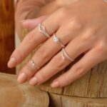 Anel De Prata 925 Aliança Dupla Pontas - Imagem 3