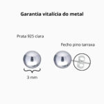 Brinco de prata 925 bolinha lisa pequena 3 mm - Imagem 4