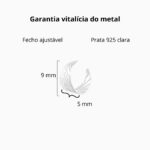 Piercing De Pressão Em Prata 925 Folha 5 Mm - Imagem 3
