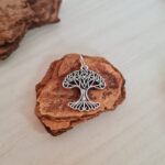 Pingente de prata 925 árvore da vida envelhecido corações - Imagem 2