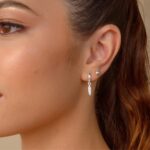 Brinco De Prata 925 Argola Peninha Pendurada 2,3 cm - Imagem 2