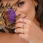 Anel De Prata 925 Solitário Zircônia Ametista - Imagem 4