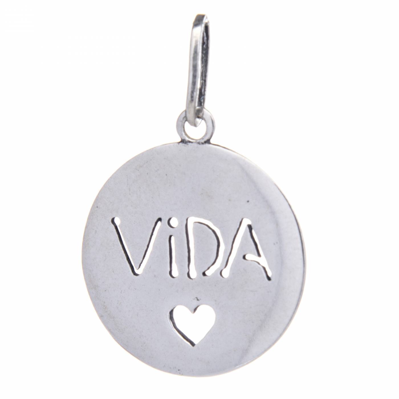 pingente-de-prata-redondo-vida Pingente De Prata 925 Redondo Vida - Imagem 1