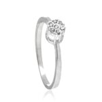 Anel De Prata 925 Chuveirinho Com Zircônias