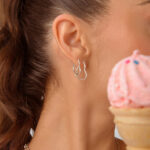 Brinco De Prata 925 Argola Coração Pp Liso 1,8 Cm - Imagem 2