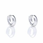 Brinco De Prata 925 Argolinha Mini Lisa 1,0 cm