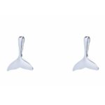 Brinco De Prata 925 Rabo De Baleia Pequeno 1,2 cm