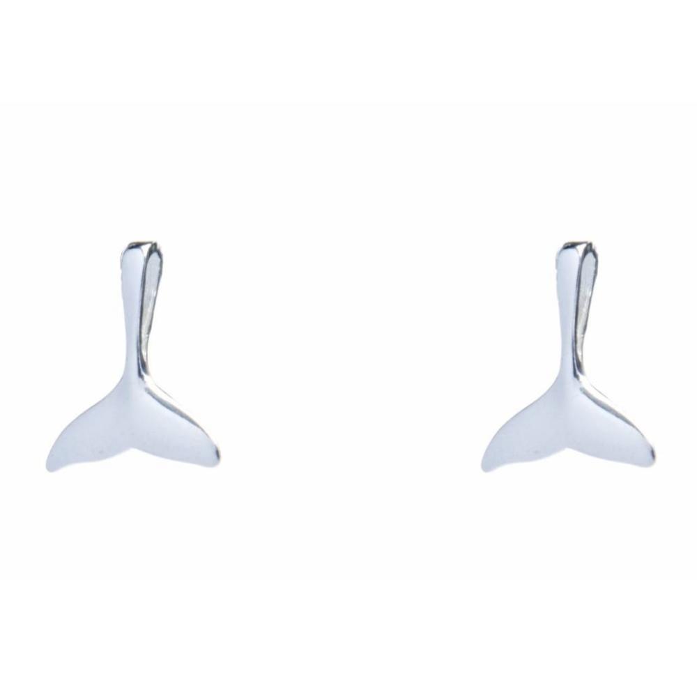Brinco-de-prata-rabo-de-baleia-pequeno Brinco De Prata 925 Rabo De Baleia Pequeno 1,2 cm - Imagem 1
