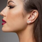 Brinco De Prata 925 Zircônia Redonda 7 Mm - Imagem 3