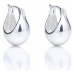 Brinco De Prata 925 Cabacinha Alongada 1,7cm