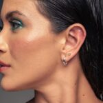 Brinco de prata 925 argola oval lisa 1,3 cm - Imagem 3