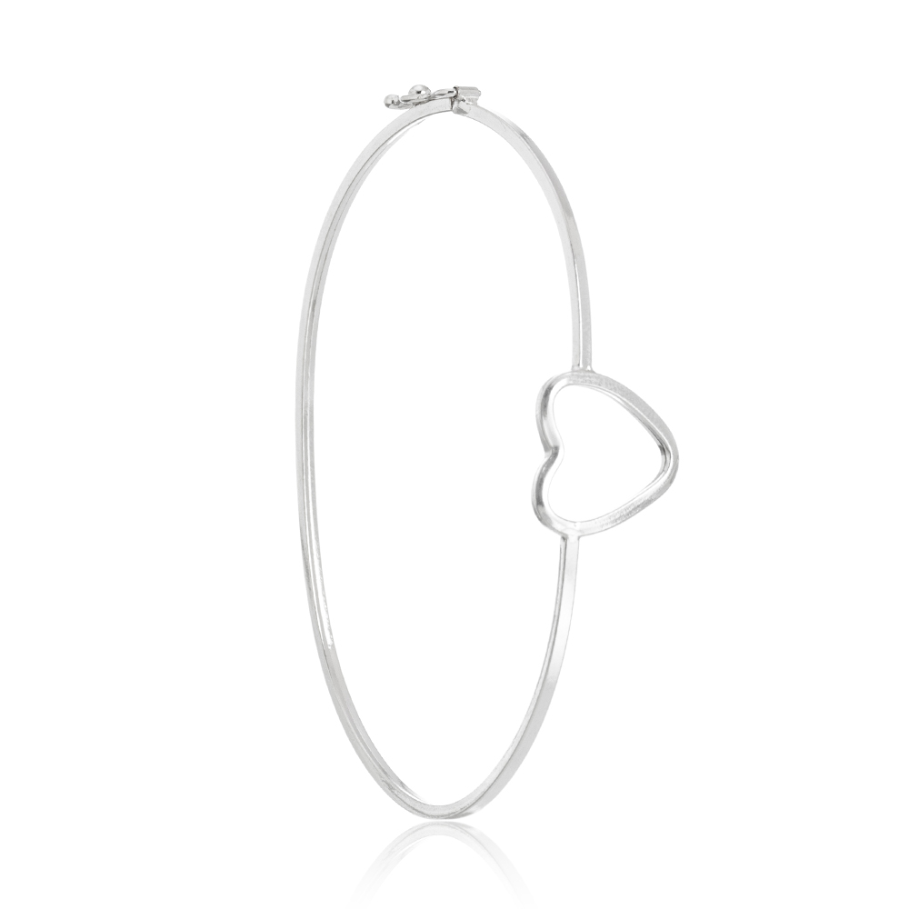 d17c91a118f137ae7709c299f7f8a2f8.jpg Bracelete de prata 925 oval liso coração vazado com fecho trava - Imagem 1