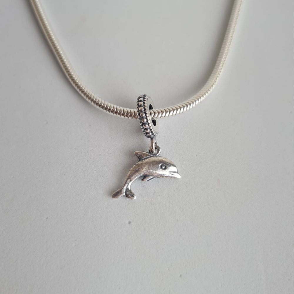 25f01bf565d66fe206a22e8cf39ffa34.jpg Berloque de prata golfinho - Imagem 1