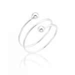 Anel de prata 925 ajustável aro triplo bolinhas lisas