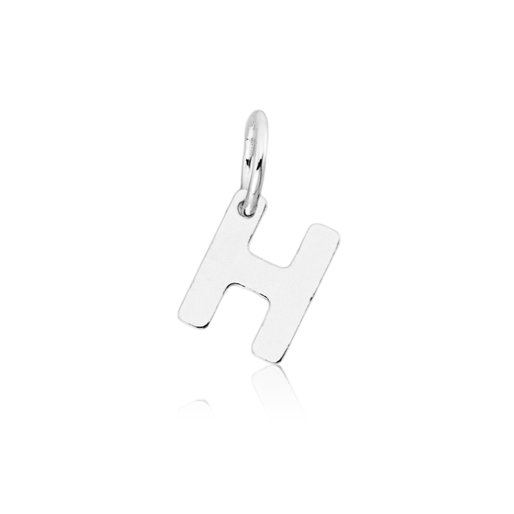 64b90d17a4c5e45ff819f2f48786512d.jpg Pingente de prata 925 mini letra H - Imagem 1