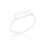 Anel de prata 925 plaquinha lisa