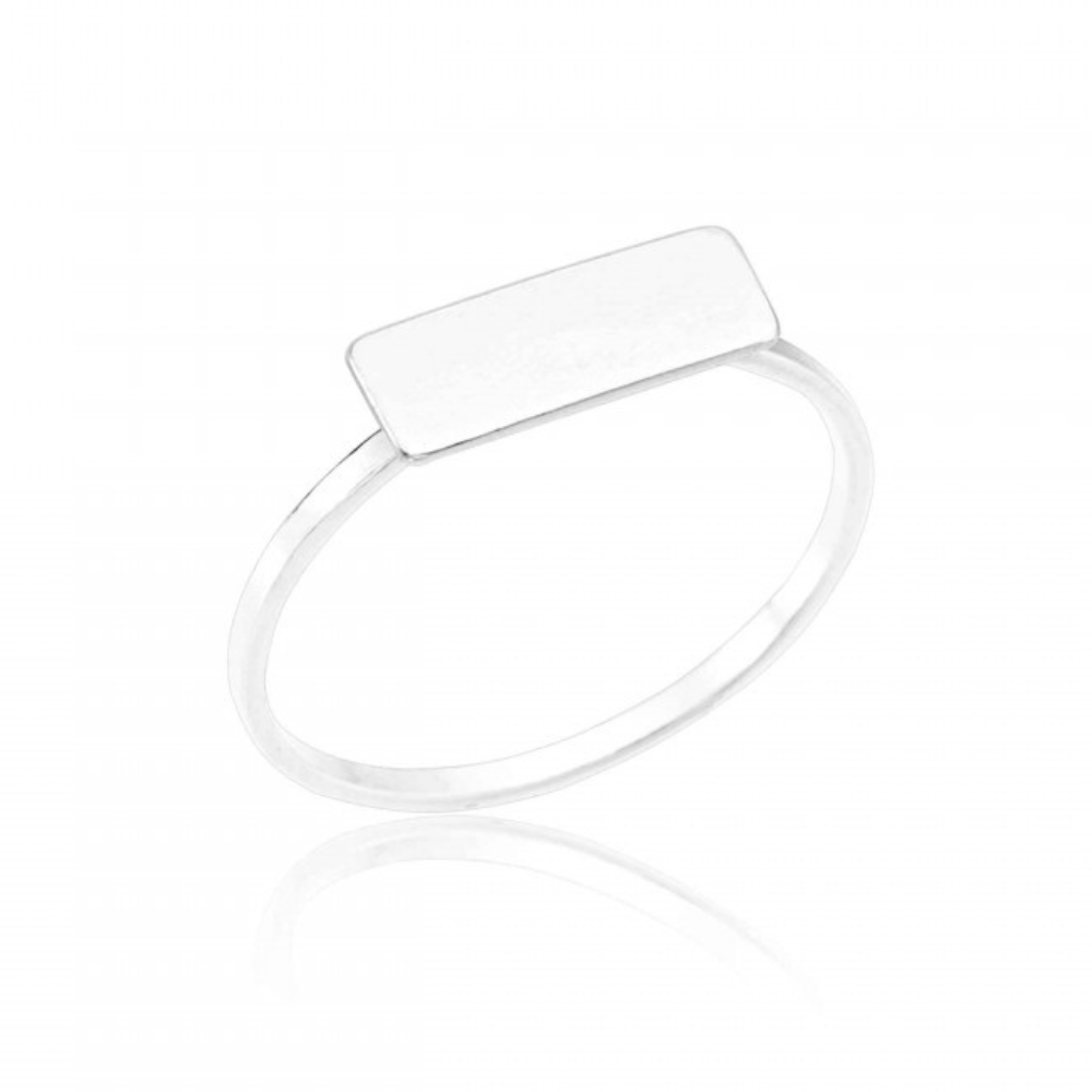 6e843c94782e5a2f63deafe4d080d218.jpg Anel de prata 925 plaquinha lisa - Imagem 1