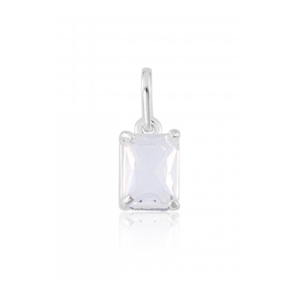 87d83974ff123d9362fb98a911a844f3.jpg Pingente de prata 925 mini zircônia retangular cristal - Imagem 1