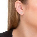 Brinco de prata 925 círculo abaulado 6,0 mm - Imagem 2