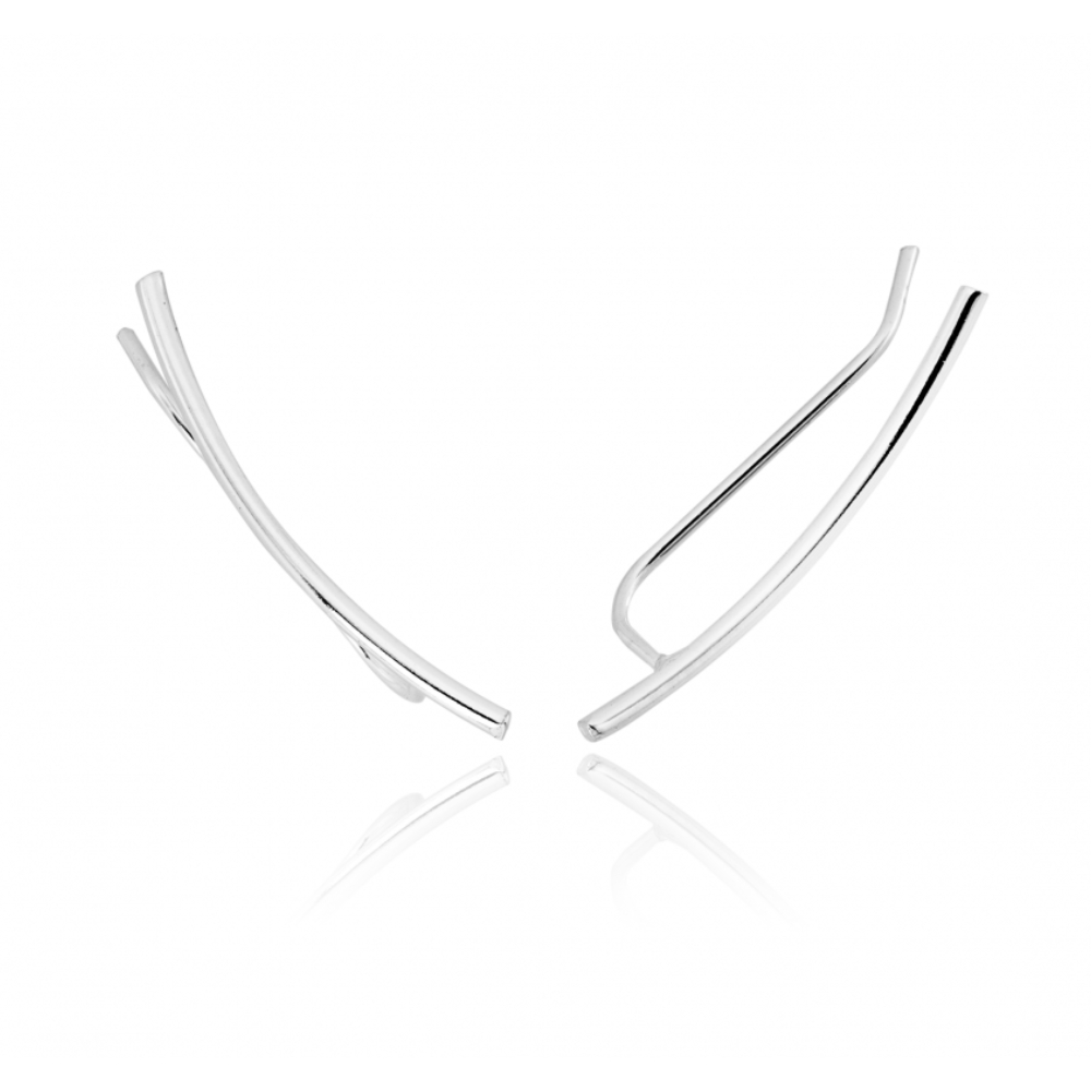 brinco-de-prata-ear-cuff-fio-liso Brinco de prata 925 ear cuff fio liso 3 cm - Imagem 1