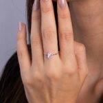 Anel de prata 925 zircônia oval cristal - Imagem 2