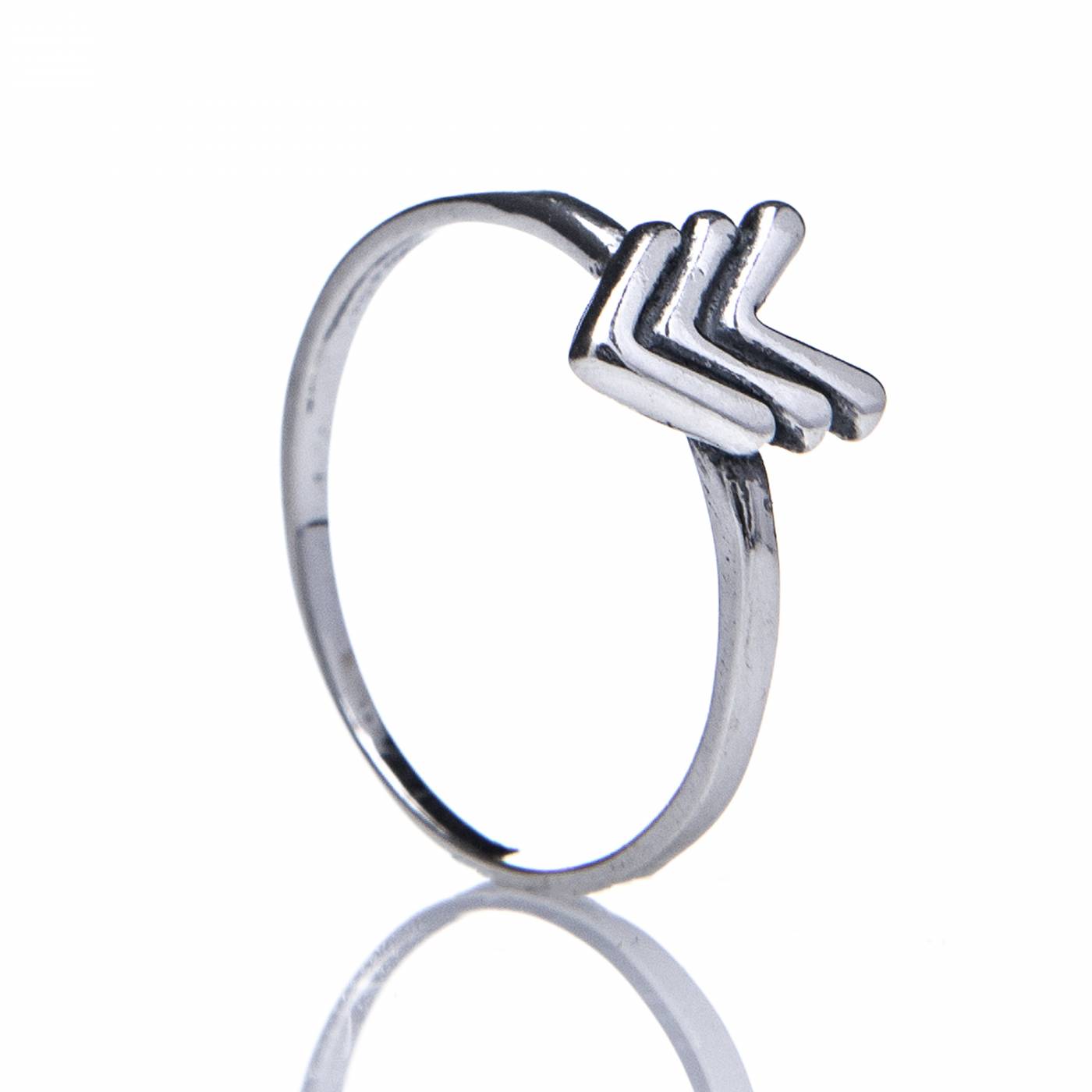 8af70d827dc41ee2c903a9c33f9a8acf.jpg Anel de prata 925 ponta de flecha - Imagem 1