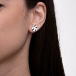 Brinco de prata orgânico gota - Imagem 2