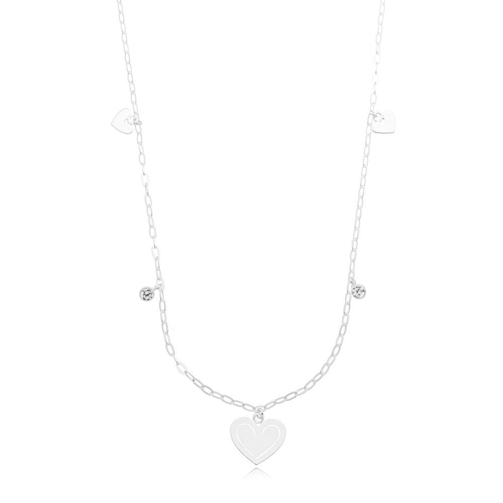 2353b030b164d4c7b2ab3509cec841b9.jpg Colar de prata 925 coração detalhes com pingentes - Imagem 1