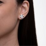 Brinco de prata 925 orgânico círculo - Imagem 2